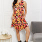 Yelete Full Size Floral Sleeveless Dress with Pockets