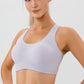 Round Neck Wide Strap Active Bra