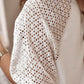 Eyelet Round Neck Half Sleeve T-Shirt