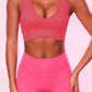 Scoop Neck Wide Strap Active Bra