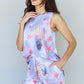 ODDI Full Size Tie-Dye Star Printed Loungewear Set