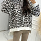 Leopard Dropped Shoulder Hoodie