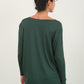 HYFVE Draped Drop Shoulder Long Sleeve Top