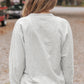 Surplice Long Sleeve Sweatshirt with Pocket