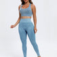 Scoop Neck Wide Strap Top and Pants Active Set