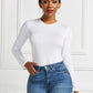 Round Neck Long Sleeve Bodysuit