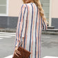 Striped High-Low Longline Shirt