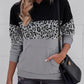 Color Block Dropped Shoulder Sweatshirt