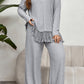 Plus Size Tassel Hem Top and Pants Set