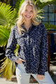 Button Down Shirt Jacket French Blue