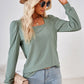 Square Neck Puff Sleeve Blouse