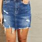 BAYEAS High Waisted Distressed Mini Skirt