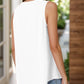 Full Size Ruched V-Neck Tank