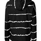 Drawstring Striped Long Sleeve Hoodie