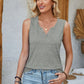 Heathered Notched Wide Strap Tank