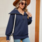 Half-Zip Collared Sweatshirt