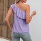 Eyelet One-Shoulder Tank