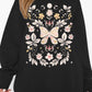 Simply Love Simply Love Full Size Flower and Butterfly Graphic Sweatshirt