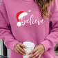 BELIEVE Graphic Tunic Sweatshirt