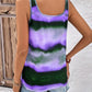 Tie-Dye Scoop Neck Wide Strap Tank