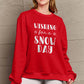 Simply Love Full Size WISHING FOR A SNOW DAY Round Neck Sweatshirt