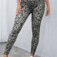 Leopard Print Wide Waistband Leggings