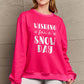 Simply Love Full Size WISHING FOR A SNOW DAY Round Neck Sweatshirt