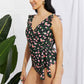 Marina West Swim Full Size Float On Ruffle Faux Wrap One-Piece in Floral