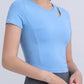 Round Neck Short Sleeve Active Top