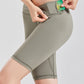 Wide Waistband Sports Shorts