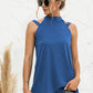 Cutout Mock Neck Tank