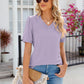 V-Neck Short Sleeve Blouse