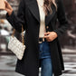 Collared Neck Long Sleeve Longline Coat