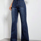 High Waist Bootcut Jeans with Pockets