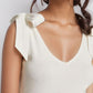 V-Neck Tie Shoulder Tank