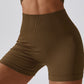 Wide Waistband Slim Fit Sports Shorts