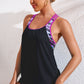 Chevron Stripe Racerback Swim Tank