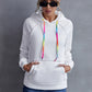 Ivy Lane Contrast Stitching Drawstring Raglan Sleeve Hoodie