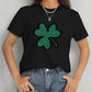 Lucky Clover Round Neck T-Shirt