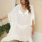 Cutout Ruffled Half Sleeve Cover-Up