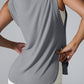 Slit Round Neck Active Tank