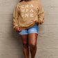 Simply Love Full Size CHAMPAGNE Graphic Long Sleeve Sweatshirt