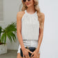 Sequin Grecian Neck Tank