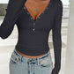 Devine V-Neck Long Sleeve T-Shirt