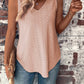 Eyelet V-Neck Wide Strap Tank