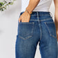 BAYEAS Cropped Straight Jeans