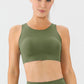 Round Neck Wide Strap Active Bra