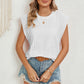 Eyelet Round Neck Tank