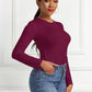 Round Neck Long Sleeve Bodysuit