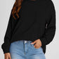 Full Size Texture Round Neck Long Sleeve Sweatshirt